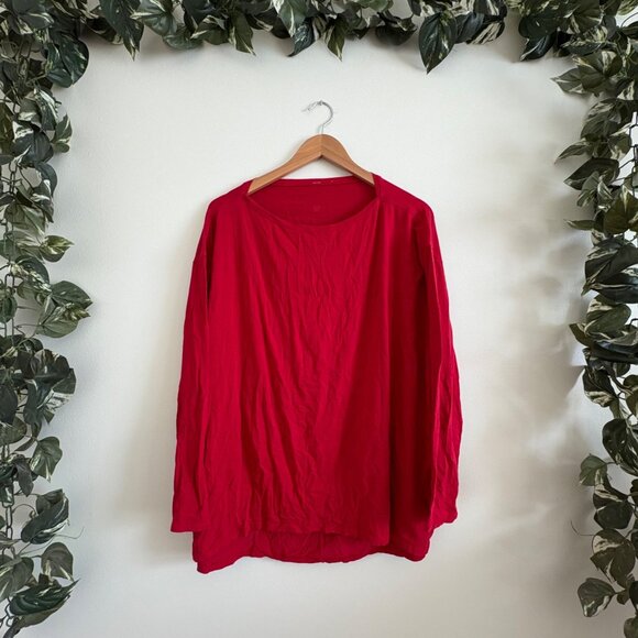 Lululemon Athletic Back In Action Long Sleeve Shirt Dark Red Women’s Size 14 - Picture 1 of 8